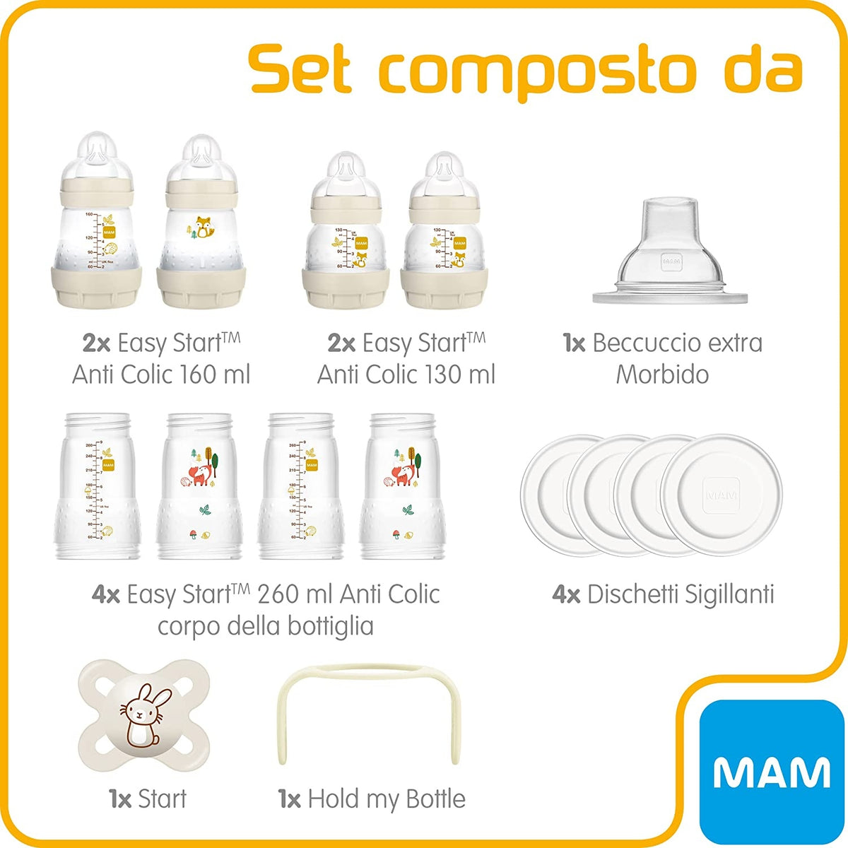 MAM set de inicio Easy Start Anti-Colic XXL 11 elementos