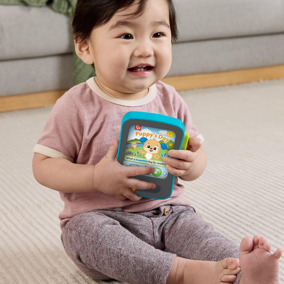 FISHER-PRICE JFK28 lector de cuentos de la Cachorrita Canina en 3 idiomas