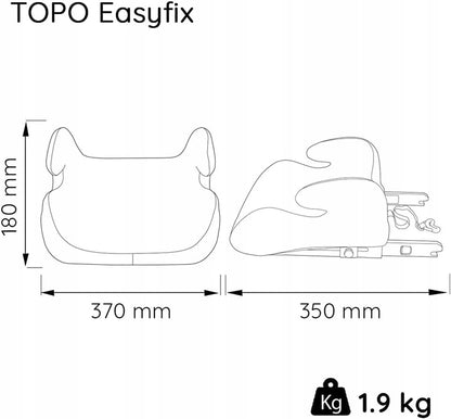 NANIA EASYFIX asiento elevador para coche grupo III / 22-36 kg