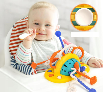 BAMBEBE juguete sensorial Montessori de silicona con ventosa para bebés