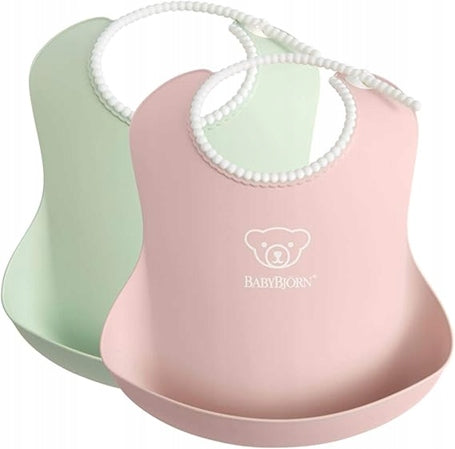 BABYBJORN babero de silicona con bolsillo x2