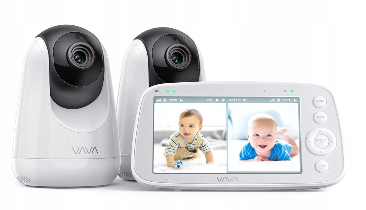 VAVA VA-IH009 vigilabebés electrónico 5" + 2 cámaras con control remoto