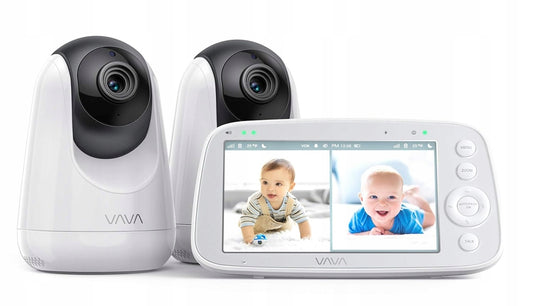 VAVA VA-IH009 vigilabebés electrónico 5" + 2 cámaras con control remoto