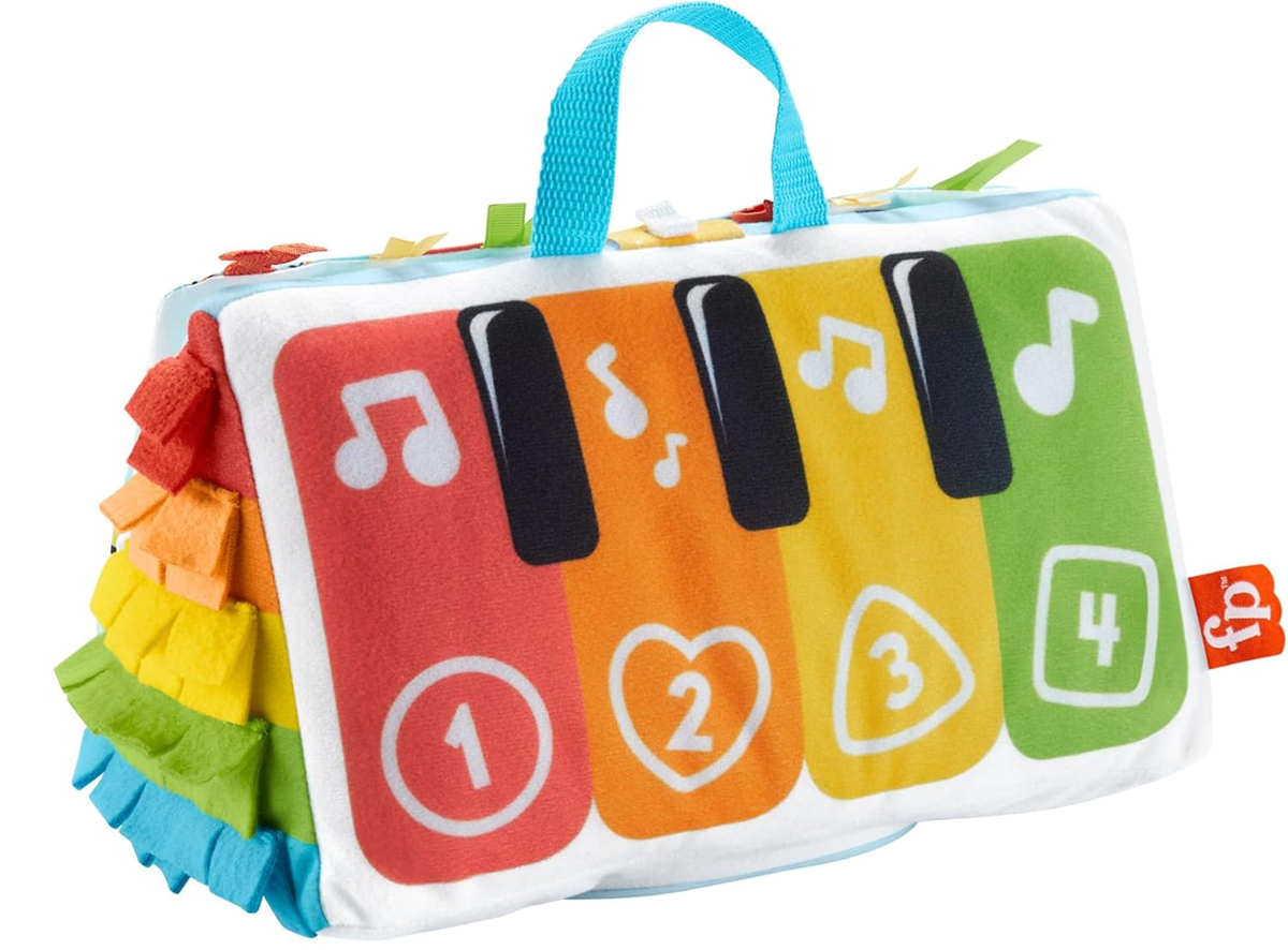 FISHER-PRICE Piano interactivo Kick & Play para jugar boca abajo