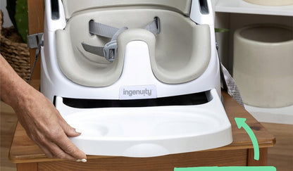 INGENUITY Baby Base 2en1 silla portátil para alimentación ajustable para bebés