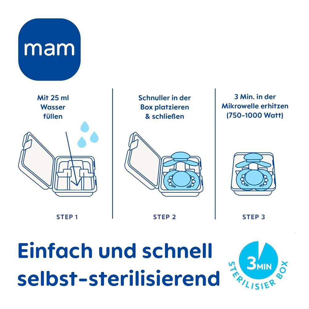 MAM Perfect smoczek uspokajający silikonowy 6-16 m x2, samosterylizujący po 3 minutach