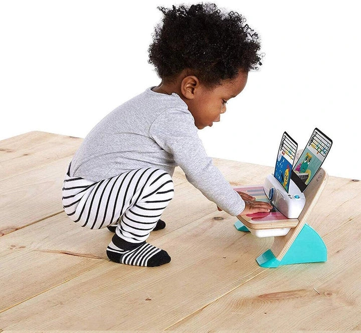 BABY EINSTEIN Hape Magic Touch piano de madera táctil 18 x 30 cm