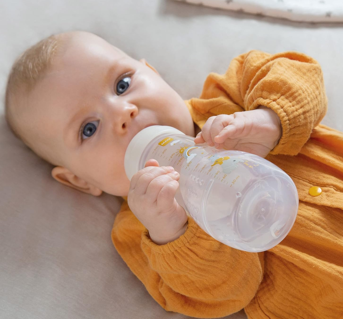 MAM Easy Active zestaw butelek 330 ml 4 m+ smoczek 2 KOSMOS, butelka dla niemowląt z nakrętką