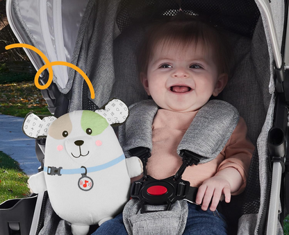 FISHER-PRICE Snuga Puppy peluche con melodías y vibraciones, perro 18 cm