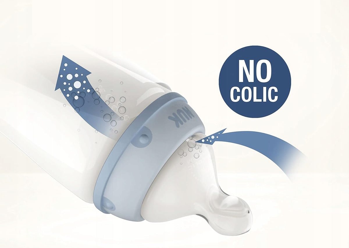 NUK First Choice+ 0-6 m Biberón 300 ml con indicador de temperatura TIGRE