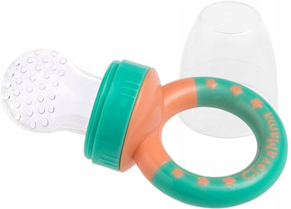 CLEVAMAMA Clevafeed mordedor dispensador de frutas para bebés 6 m+ con 1 boquilla
