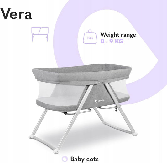 LIONELO VERA 3en1 cuna de viaje plegable hasta 9 kg para bebés