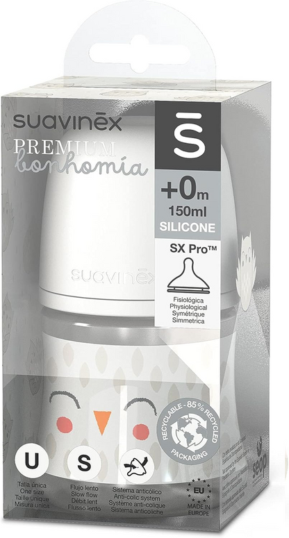 SUAVINEX PREMIUM biberón con tetina SX PRO 150 ml 0m+