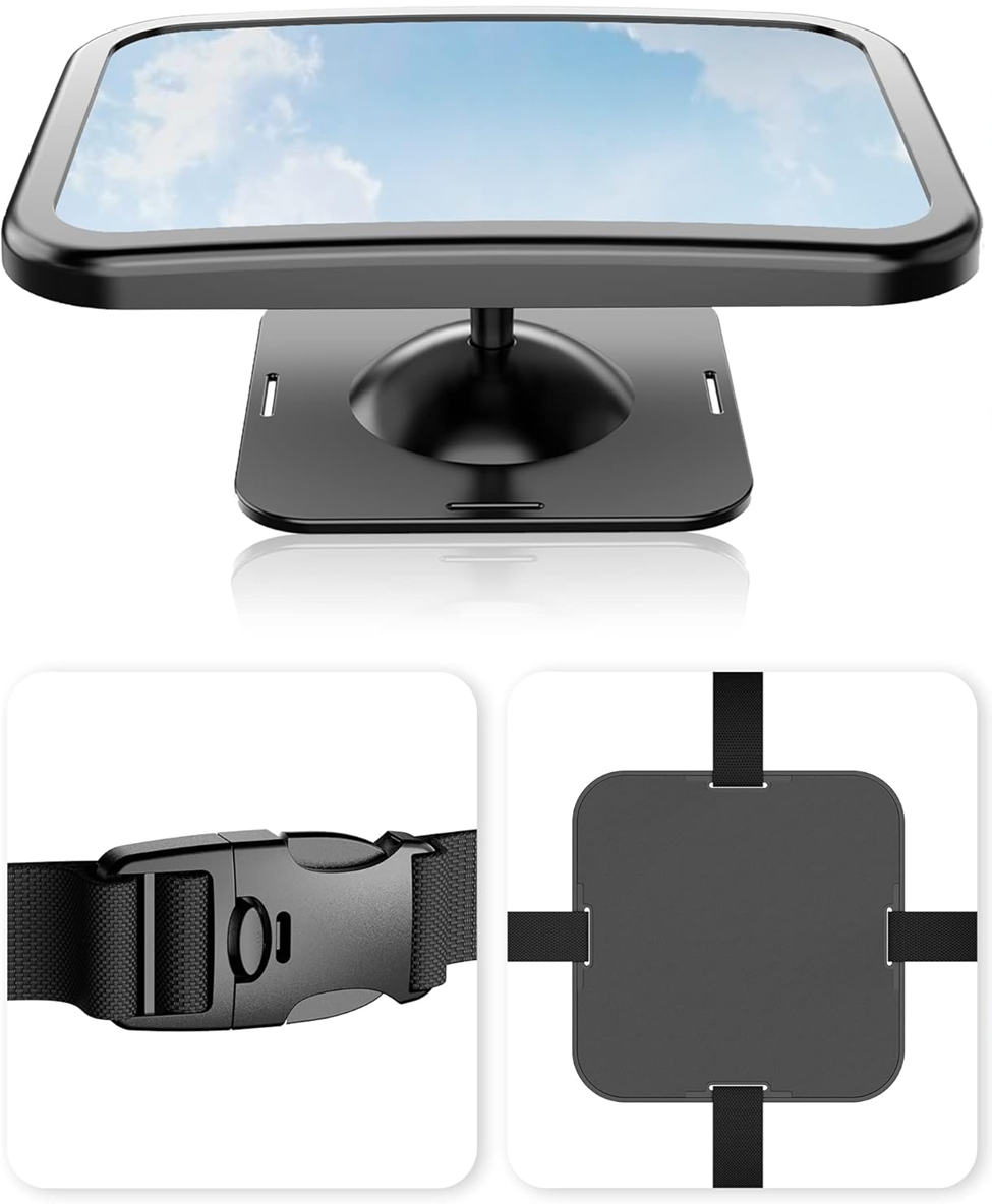 AKAPOLA espejo retrovisor para coche para observar al bebé 360°