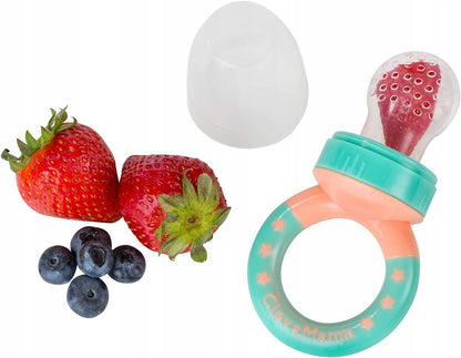 CLEVAMAMA Clevafeed mordedor dispensador de frutas para bebés 6 m+ con 1 boquilla