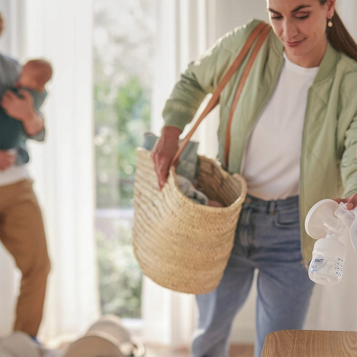 PHILIPS AVENT Natural SCF430/10 laktator ręczny, biały, z butelką Natural 125 ml i smoczkiem dla noworodka