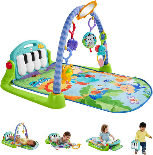 FISHER-PRICE manta de actividades 3 en 1 KICK&PLAY gimnasio con piano