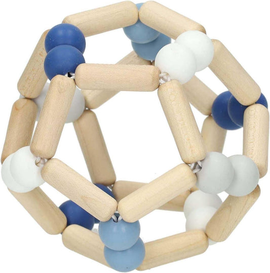 GOKI Baby flexible wooden gripper ball 10 x 10 cm