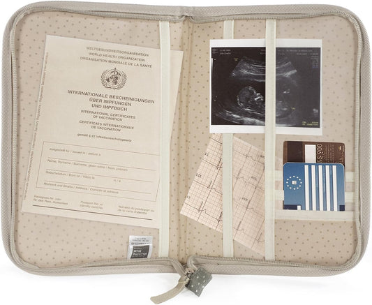 WALKING MUM Topito Poppy Moss estuche para documentos