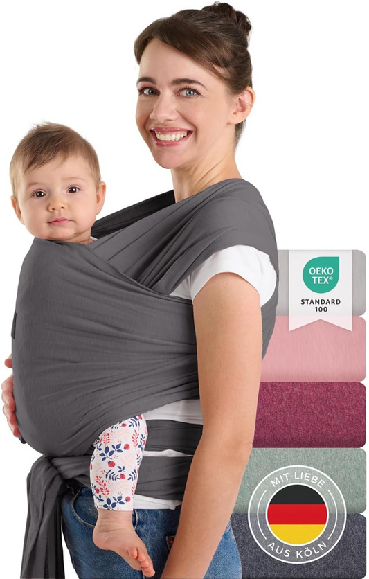 LALENI fular portabebés elástico para bebés hasta 15 kg
