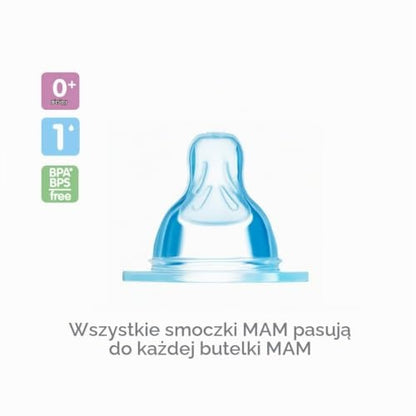 MAM tetinas para biberón talla 1 SkinSoft 0m+ x2