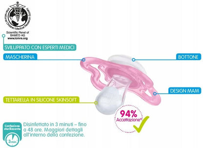 MAM PERFECT NIGHT chupete calmante x2 0-6m + caja