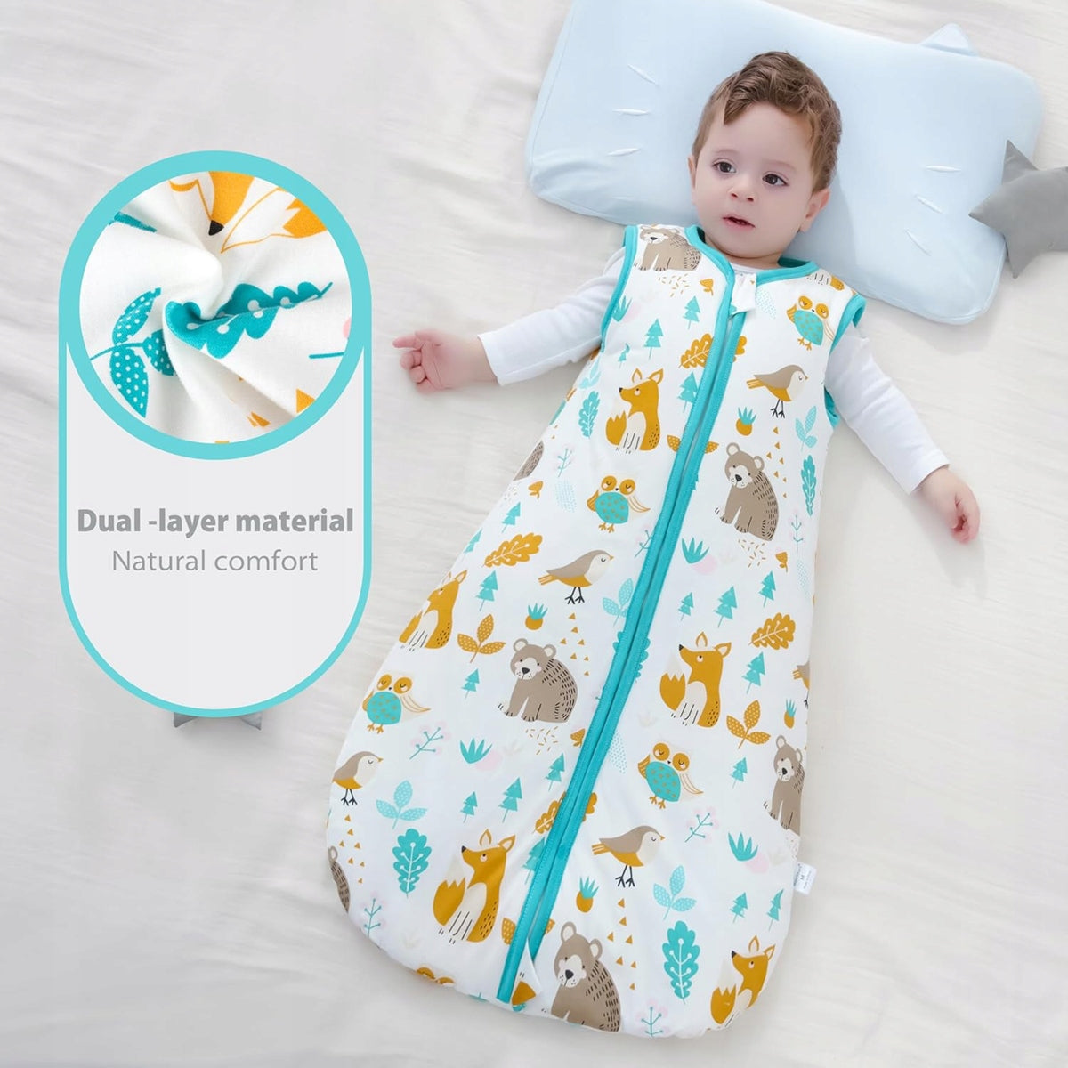MOSEBEARS saco de dormir 2,5 TOG 12-18 meses para bebés