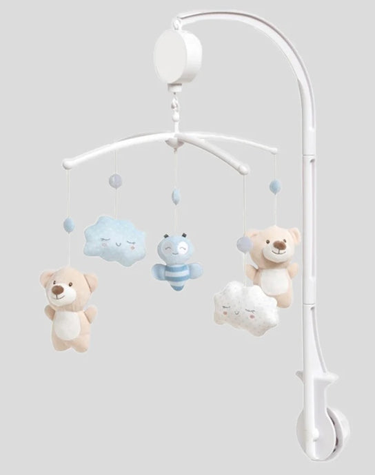 INTERBABY móvil para cuna con caja de música OSITOS y NUBES