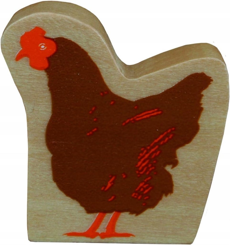 Corral de madera con 6 animales granja 30,5 x 37 x 31,5 cm