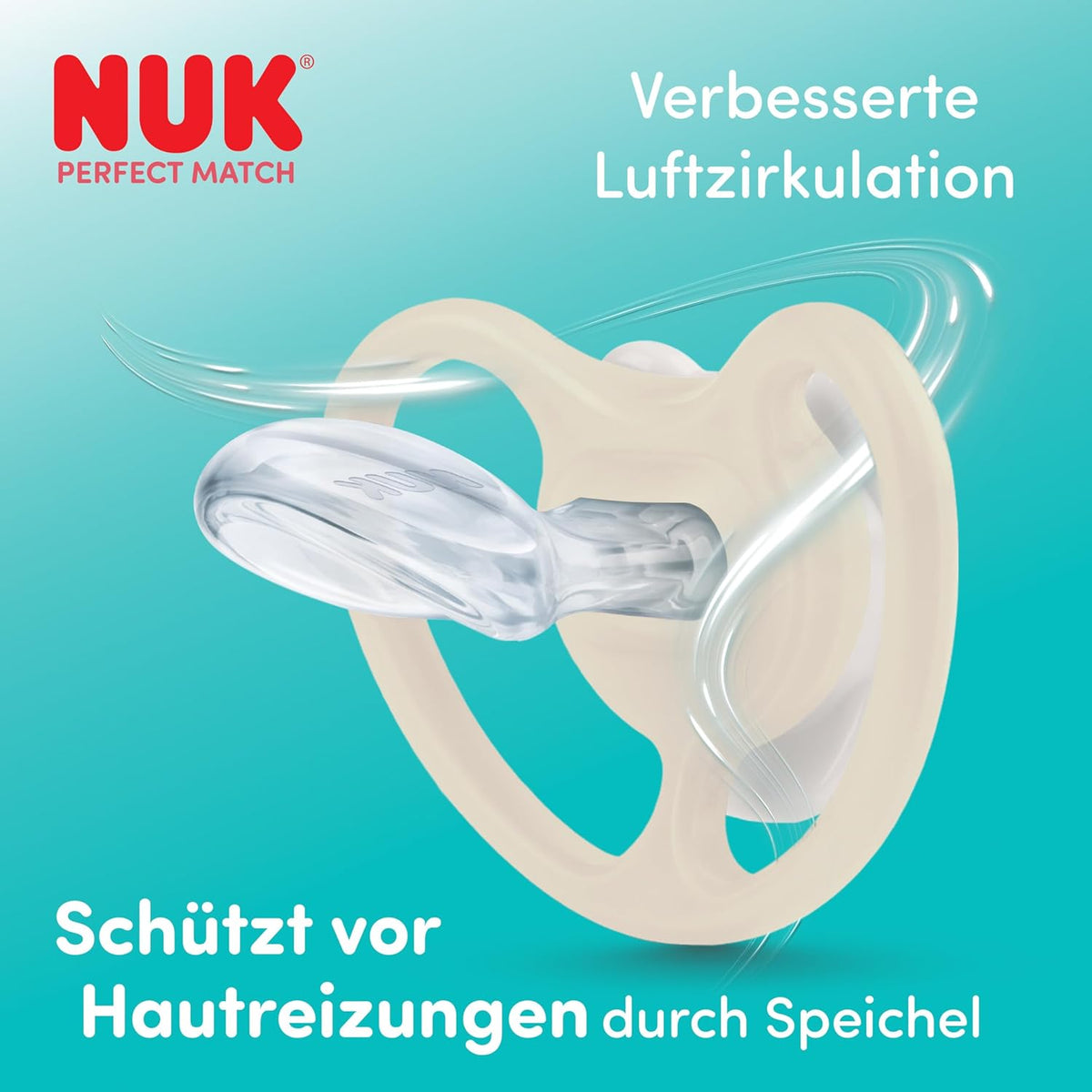 NUK Perfect Match Air smoczek uspokajający 6-18m x2 DISNEY z lepszą cyrkulacją powietrza i ochroną skóry
