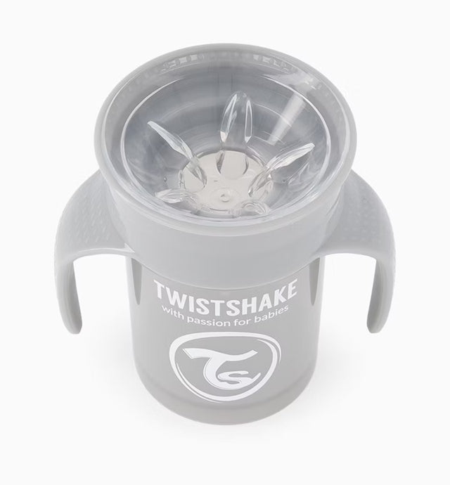 TWISTSHAKE vaso antiderrames 360 grados 230 ml 6 m+