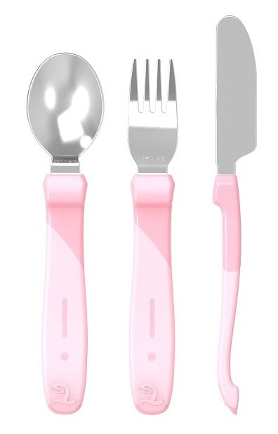 TWISTSHAKE set de cubiertos para aprender a comer 12 m+ acero inoxidable