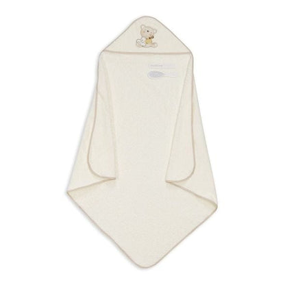 Interbaby Love You toalla con capucha color crema 100x100 cm