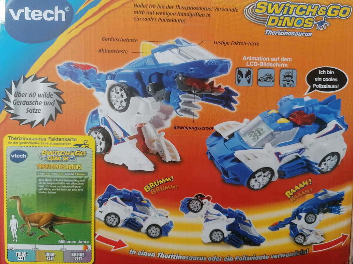 VTECH Switch&Go Dinos TRANSFORMERS en alemán para tienda online española