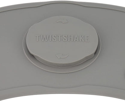 TWISTSHAKE mata CLICK MAT z talerzykiem 6msc+ szara silikonowa mata do karmienia dla dzieci
