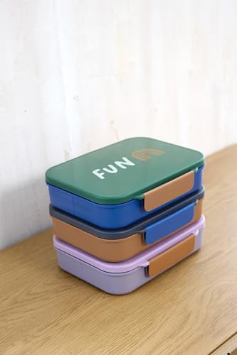 LÄSSIG Little Gang Smile fiambrera con compartimentos tipo bento