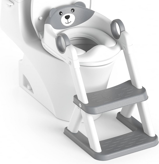 Asiento reductor para inodoro con escalones 2 en 1 para niños