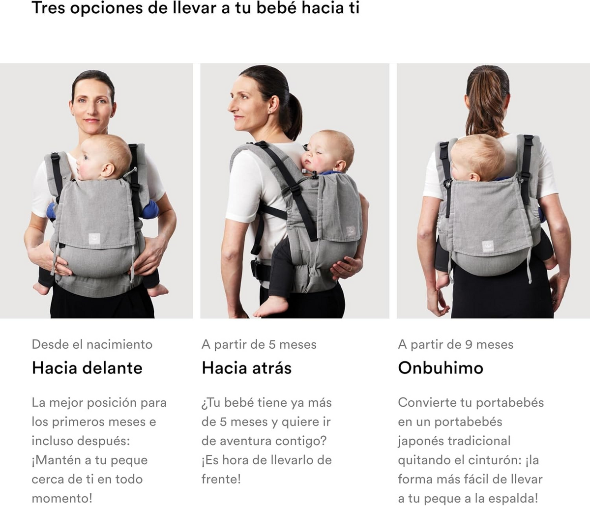 STOKKE LIMAS FLEX nosidełko ergonomiczne 4-20kg, trójpozycyjne noszenie: przodem, tyłem i na plecach