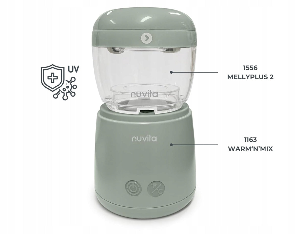 NUVITA Warm'N'Mix calientabiberones de viaje para biberones de varias marcas 9 x 8,5 cm