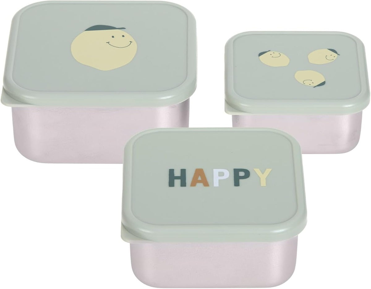LASSIG Snackbox cajas de acero para snacks x3