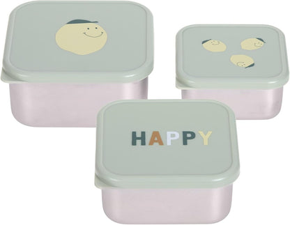 LASSIG Snackbox cajas de acero para snacks x3