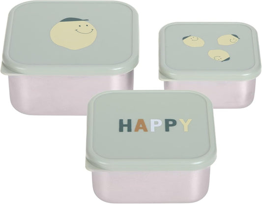 LASSIG Snackbox cajas de acero para snacks x3