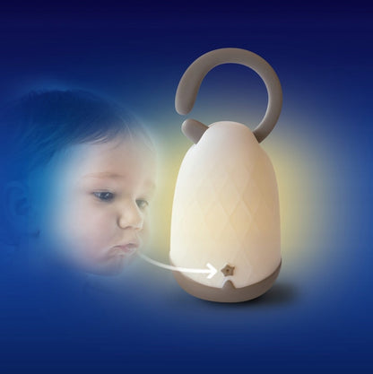 PABOBO LumiBlo przenośna magiczna latarnia, beżowa lampka nocna dla dzieci 0+