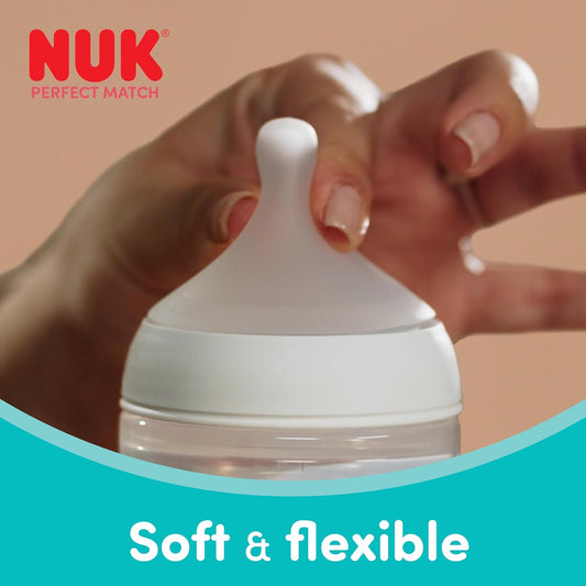 NUK Perfect Match smoczek 6m+ x2 soft & flexible do naturalnego karmienia dziecka
