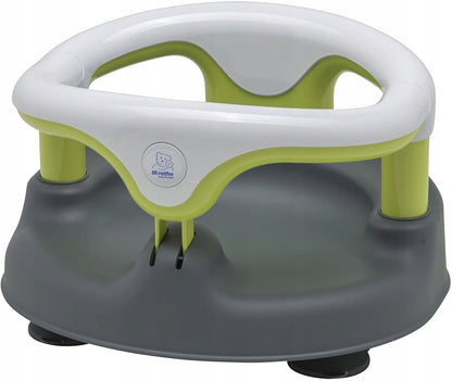 ROTHO Babydesign krzesełko do kąpieli 13kg biało-zielono-szare z komfortowym siedziskiem dla niemowląt
