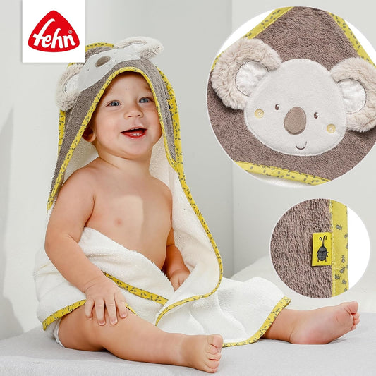 Toalla de algodón con capucha FEHN Koala Australia 80 x 80 cm