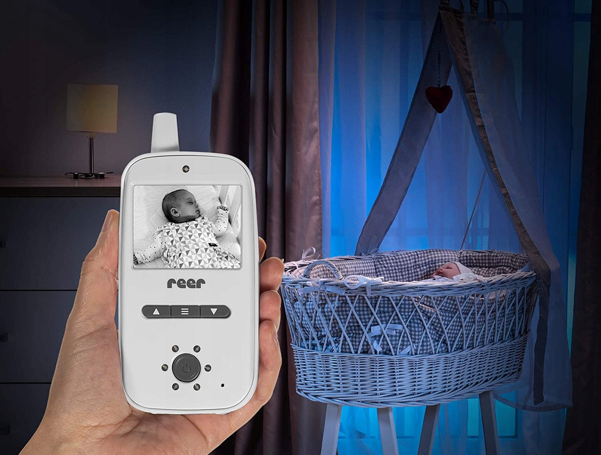 REER BabyCam niania elektroniczna 2,4" TFT do monitorowania śpiącego dziecka w pokoju