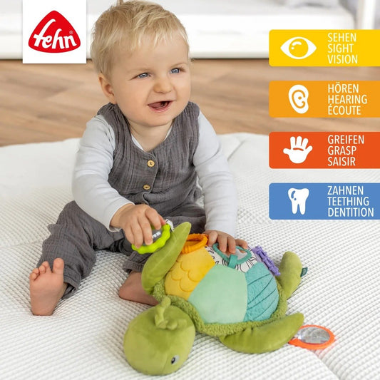 Fehn sea turtle XL sensory activity toy 3m+
