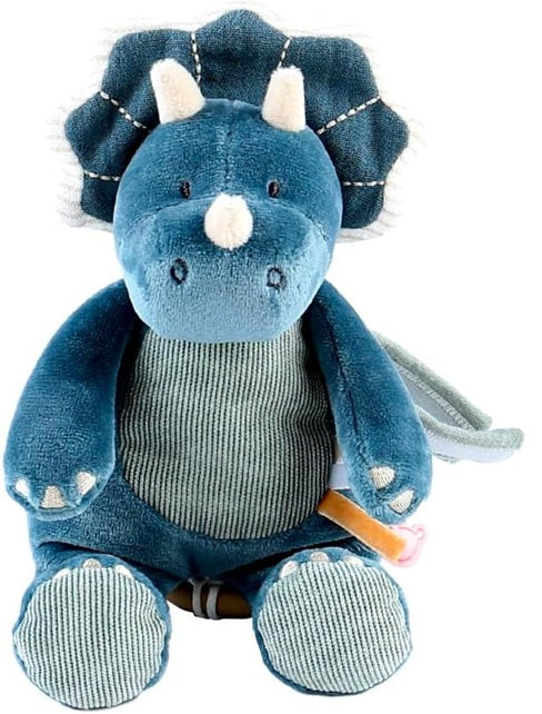 NOUKIE'S peluche con caja de música "Canción de cuna de Brahms" TRICERATOPS 20 cm