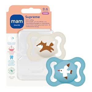 MAM Supreme silicone pacifier x2, 0–6 months
